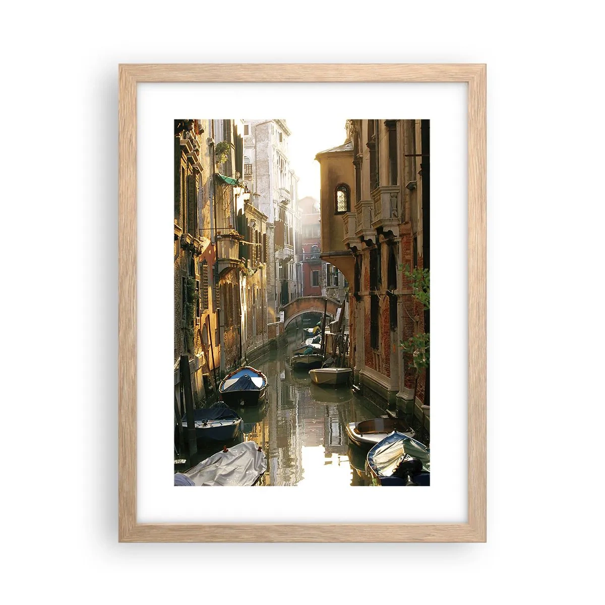Plakat w ramie jasny dąb - W weneckim zaułku - 30x40 cm