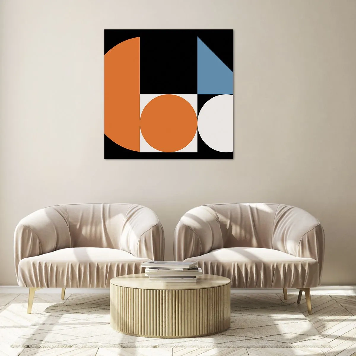 Obraz na szkle - Układ figurowy - 70x70 cm