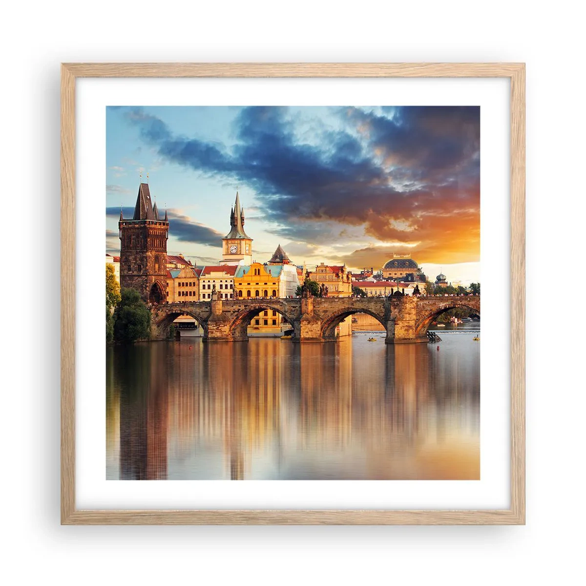 Plakat w ramie jasny dąb - Piękna od wieków - 50x50 cm
