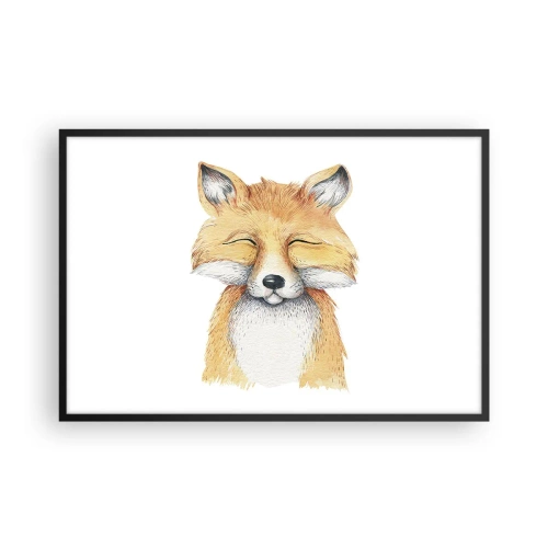 Plakat w czarnej ramie - Lisie humory - 91x61 cm