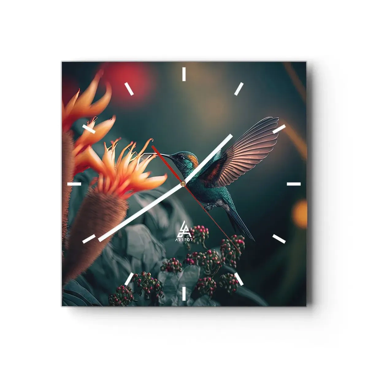 Zegar ścienny - naprawdę barwne życie - 40x40 cm