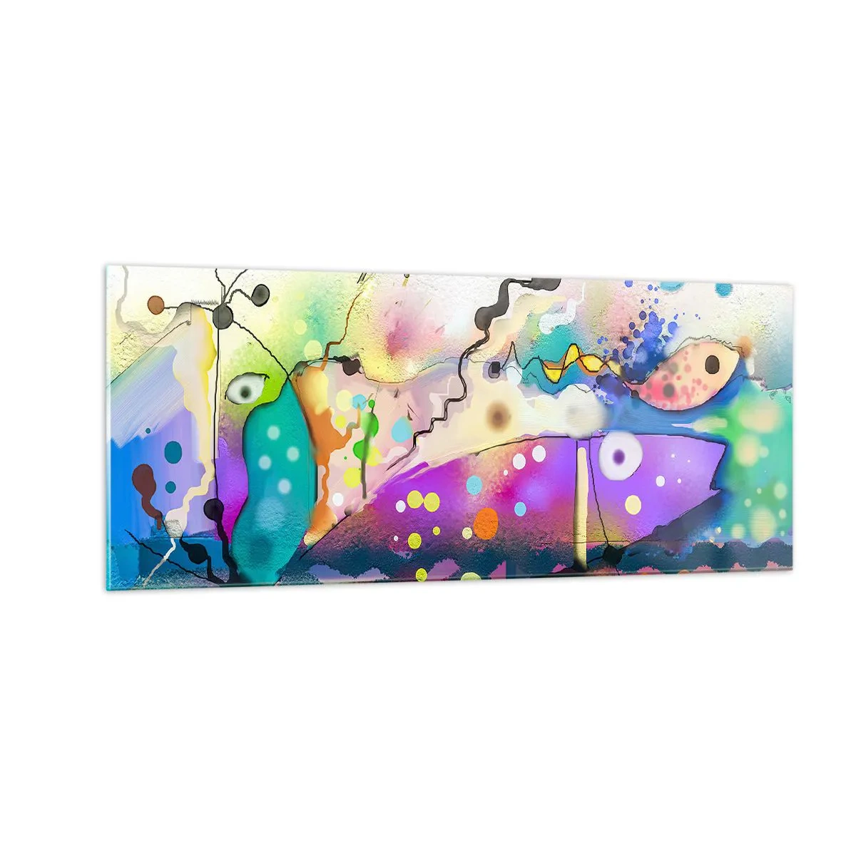 Obraz na szkle - Brak słów! - 100x40 cm