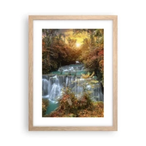 Plakat w ramie jasny dąb - Ukryty skarb lasu - 30x40 cm