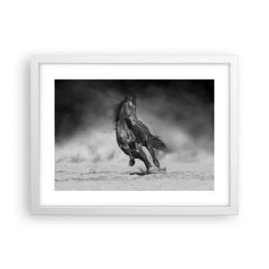 Plakat w białej ramie - Godny samego emira - 40x30 cm