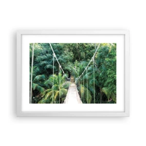 Plakat w białej ramie - Welcome to the jungle! - 40x30 cm