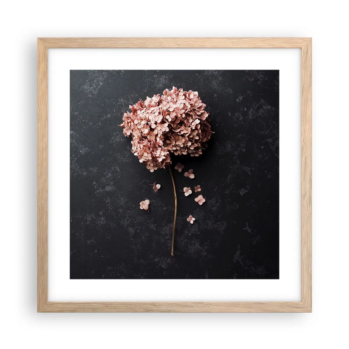 Plakat w ramie jasny dąb - Prawdziwie romantyczny znak - 40x40 cm