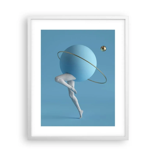 Plakat w białej ramie - A planety szaleją - 40x50 cm