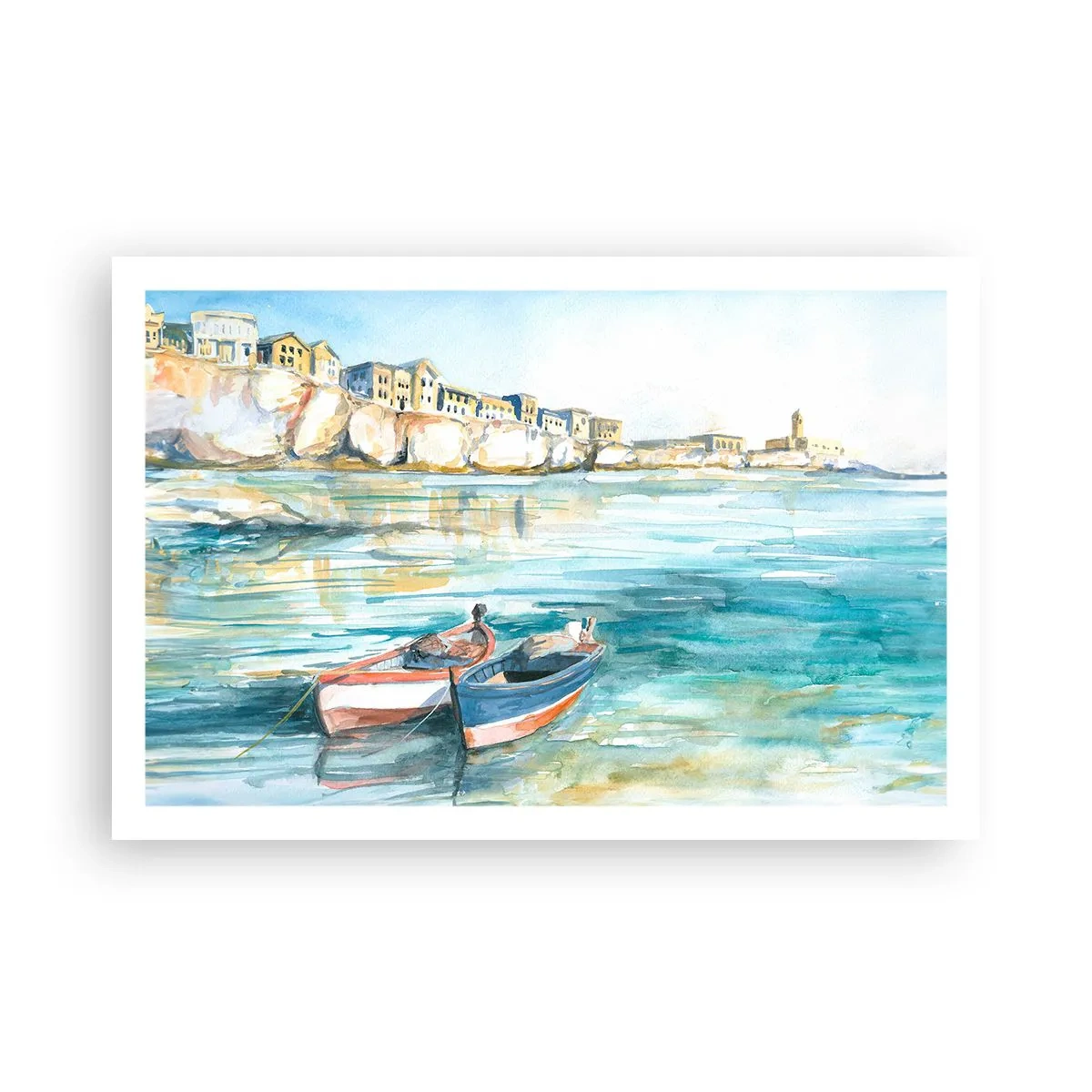 Plakat - Pejzaż w lazurze - 91x61 cm
