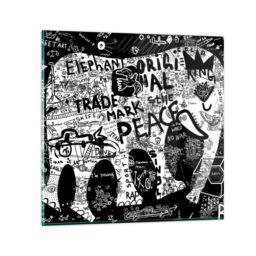 Obraz na szkle - Bogaty świat ulicy - 30x30 cm