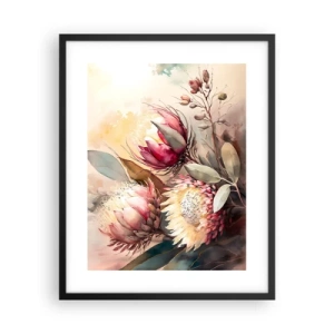 Plakat w czarnej ramie - Z profilu i en face - 40x50 cm