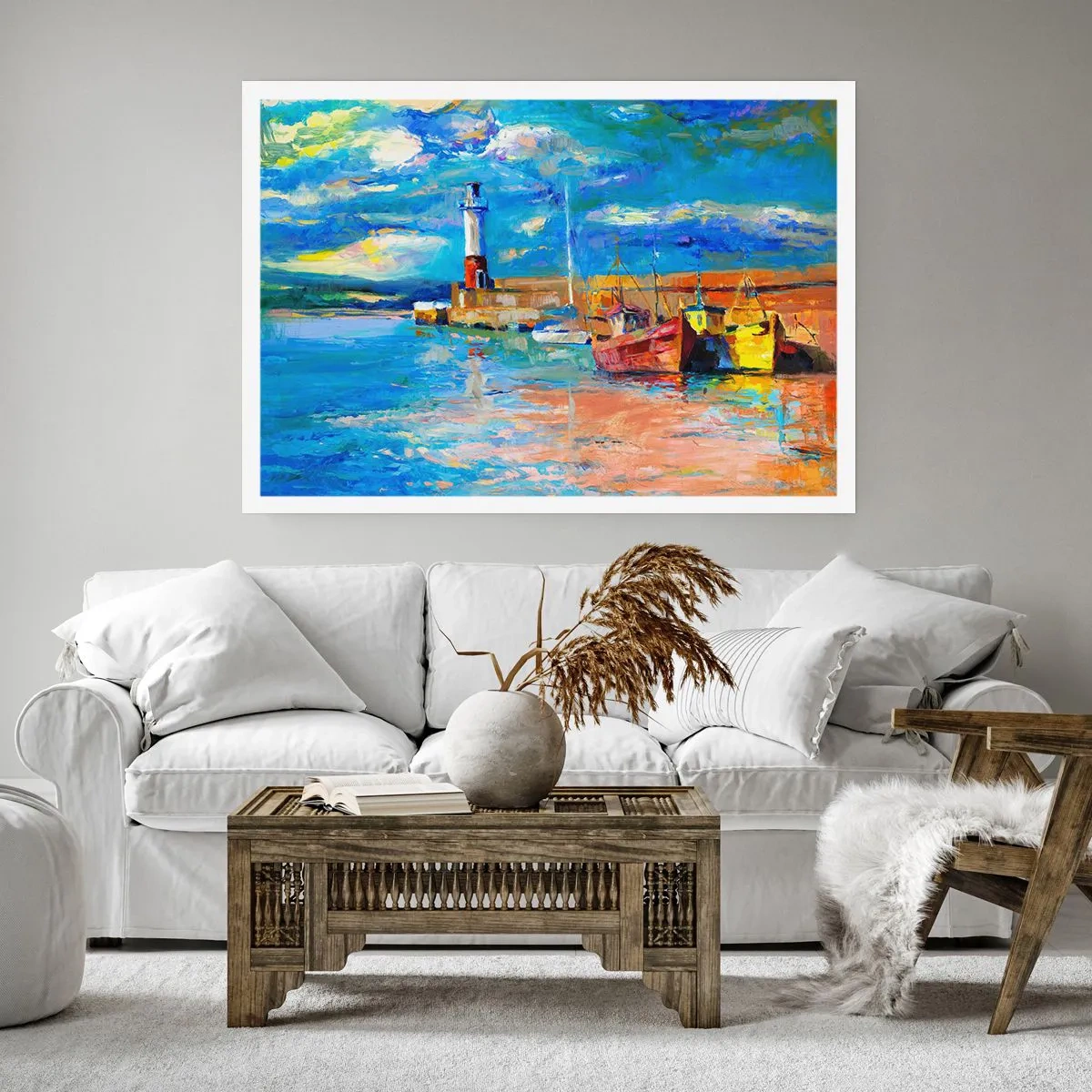 Plakat - Popołudnie w tęczowej zatoce - 91x61 cm