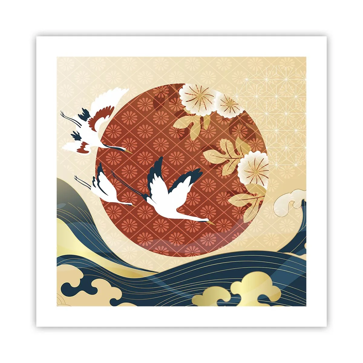 Plakat - Japońska baśń - 50x50 cm