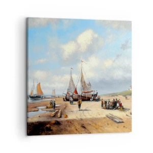 Obraz na płótnie - Po udanym połowie - 50x50 cm