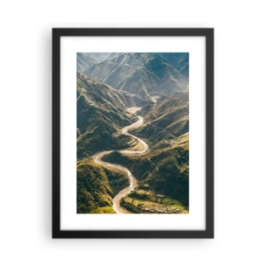 Plakat w czarnej ramie - Prosto z serca gór - 30x40 cm