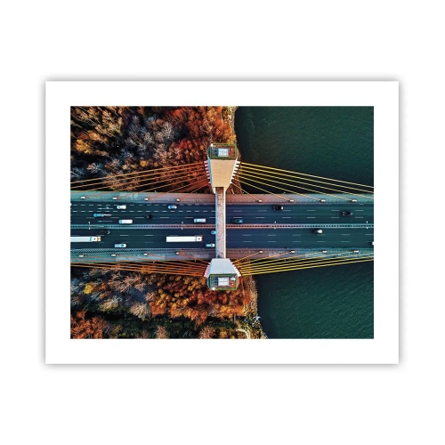 Plakat - ZA wodami, za lasami - 50x40 cm