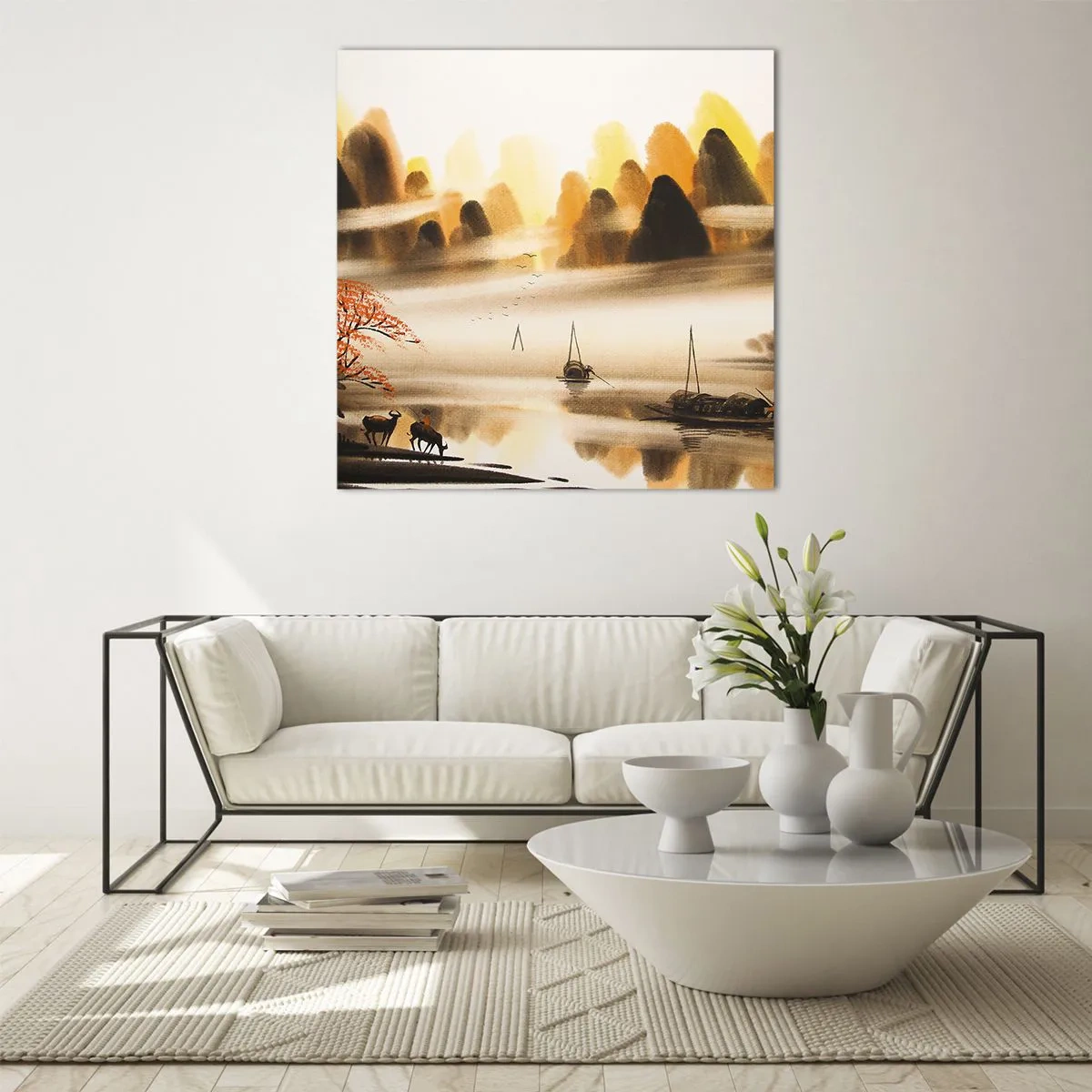 Obraz na szkle - Dalej niż na Dalekim Wschodzie - 60x60 cm