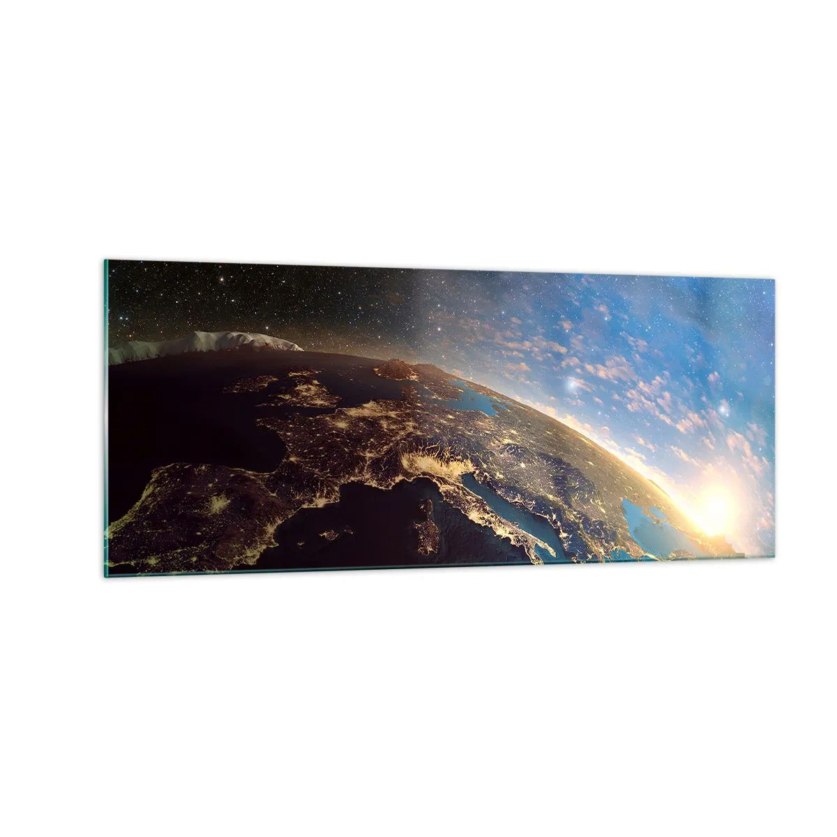 Obraz na szkle - Spójrzmy na siebie z dystansu - 100x40 cm