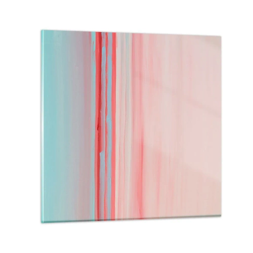 Obraz na szkle - Abstrakcja o świcie - 40x40 cm