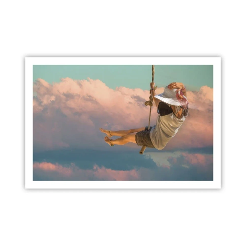 Plakat - Zabawa w obłokach - 91x61 cm