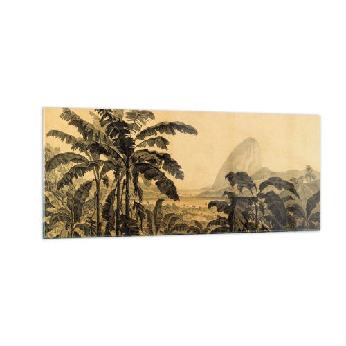 Obraz na szkle - w kolonialnym klimacie - 100x40 cm