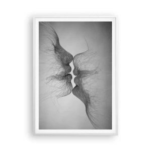 Plakat w białej ramie - Pocałunek wiatru - 70x100 cm