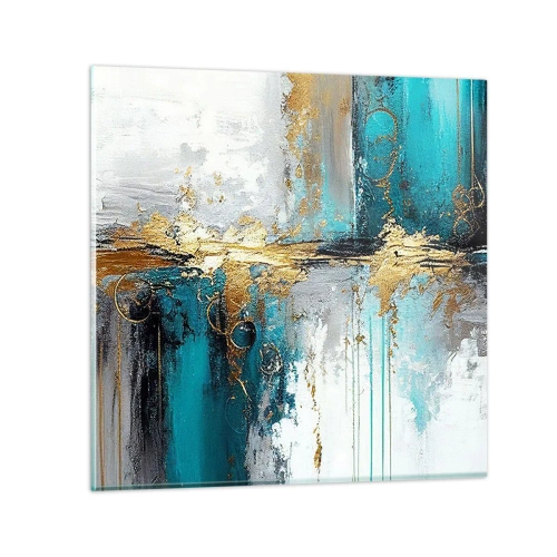 Obraz na szkle - Wszystko płynie - 30x30 cm