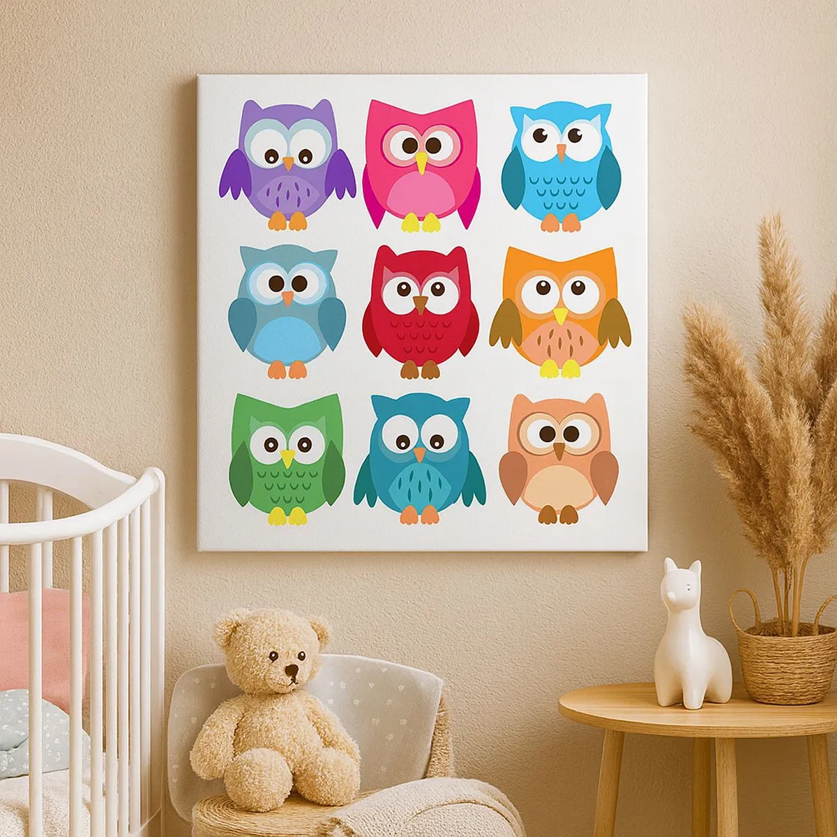 Obraz na płótnie - Różnić można się zabawnie - 30x30 cm