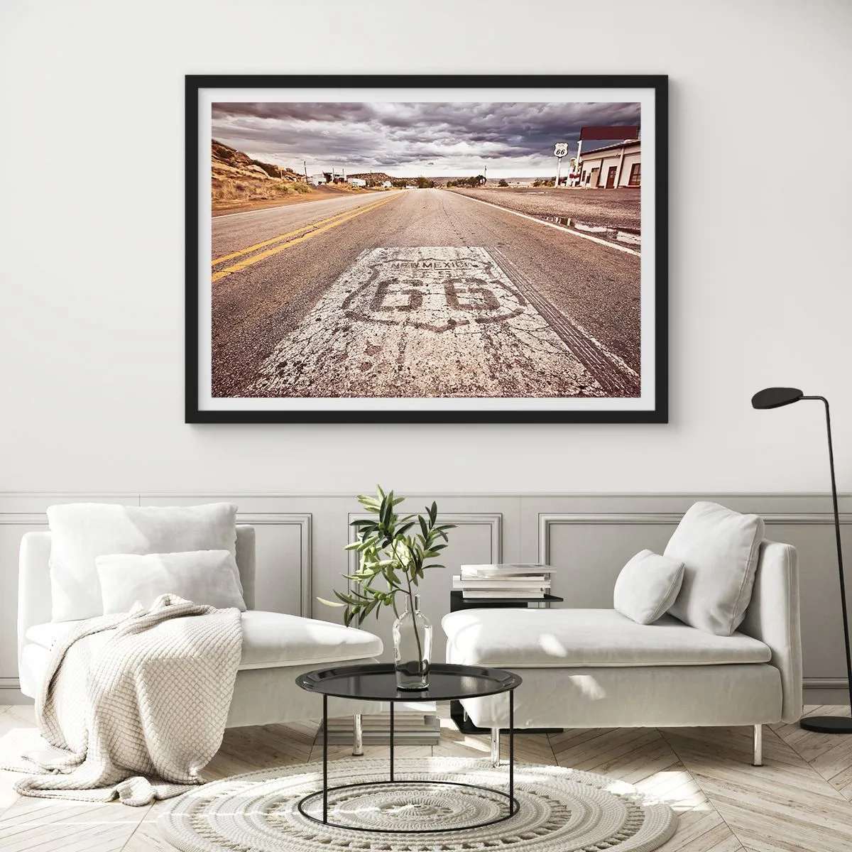 Plakat w czarnej ramie - Mother Road - amerykańska legenda - 40x30 cm