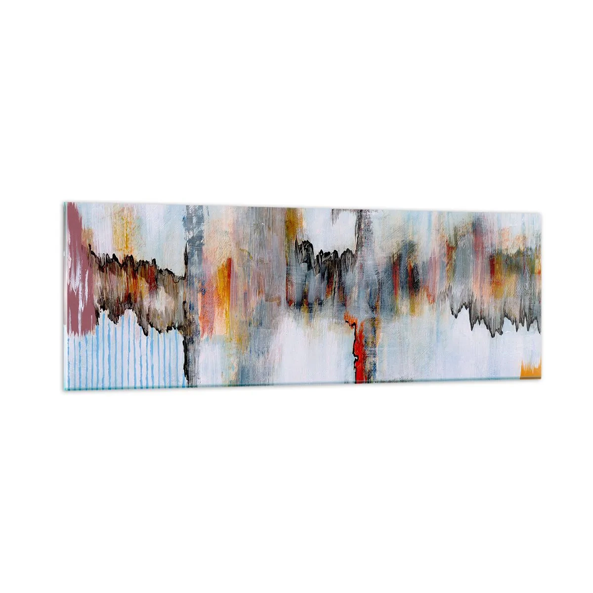 Obraz na szkle - Patykiem na wodzie - 90x30 cm