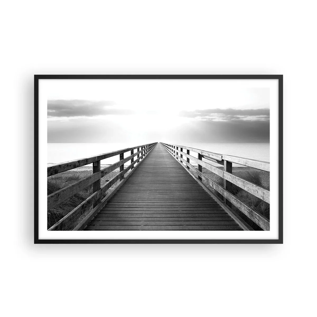 Plakat w czarnej ramie - W siną dal… - 91x61 cm