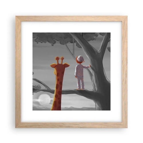 Plakat w ramie jasny dąb - To się naprawdę dzieje - 30x30 cm