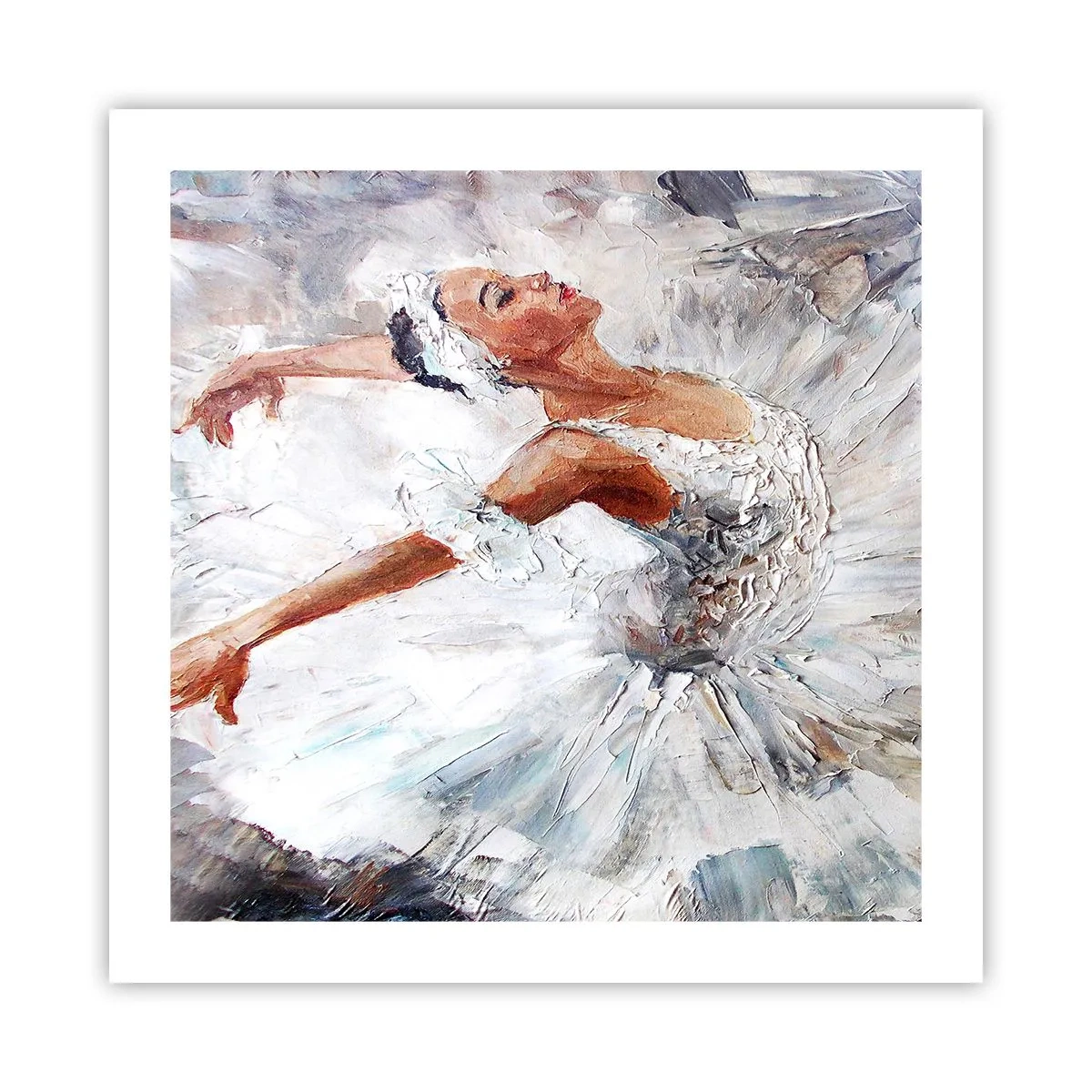 Plakat - Delikatna i lekka jak tiul - 50x50 cm