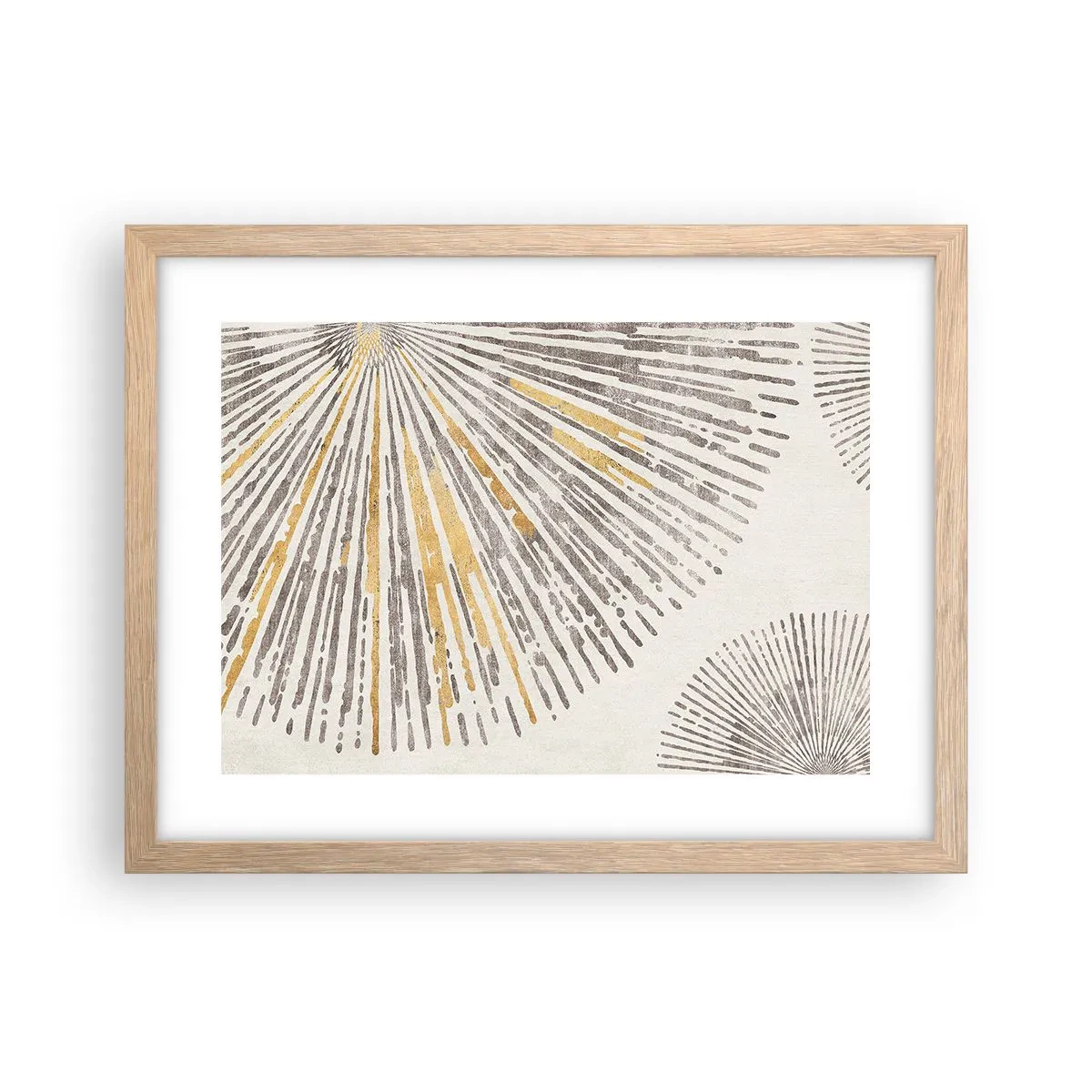 Plakat w ramie jasny dąb - Uroda promienia - 40x30 cm