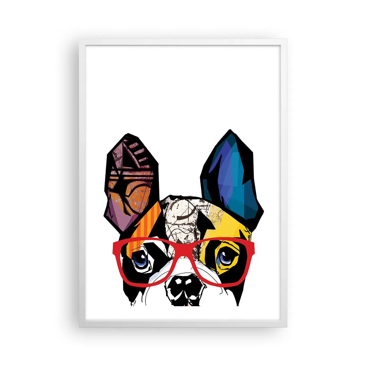 Plakat w białej ramie - Intelektualista - 50x70 cm