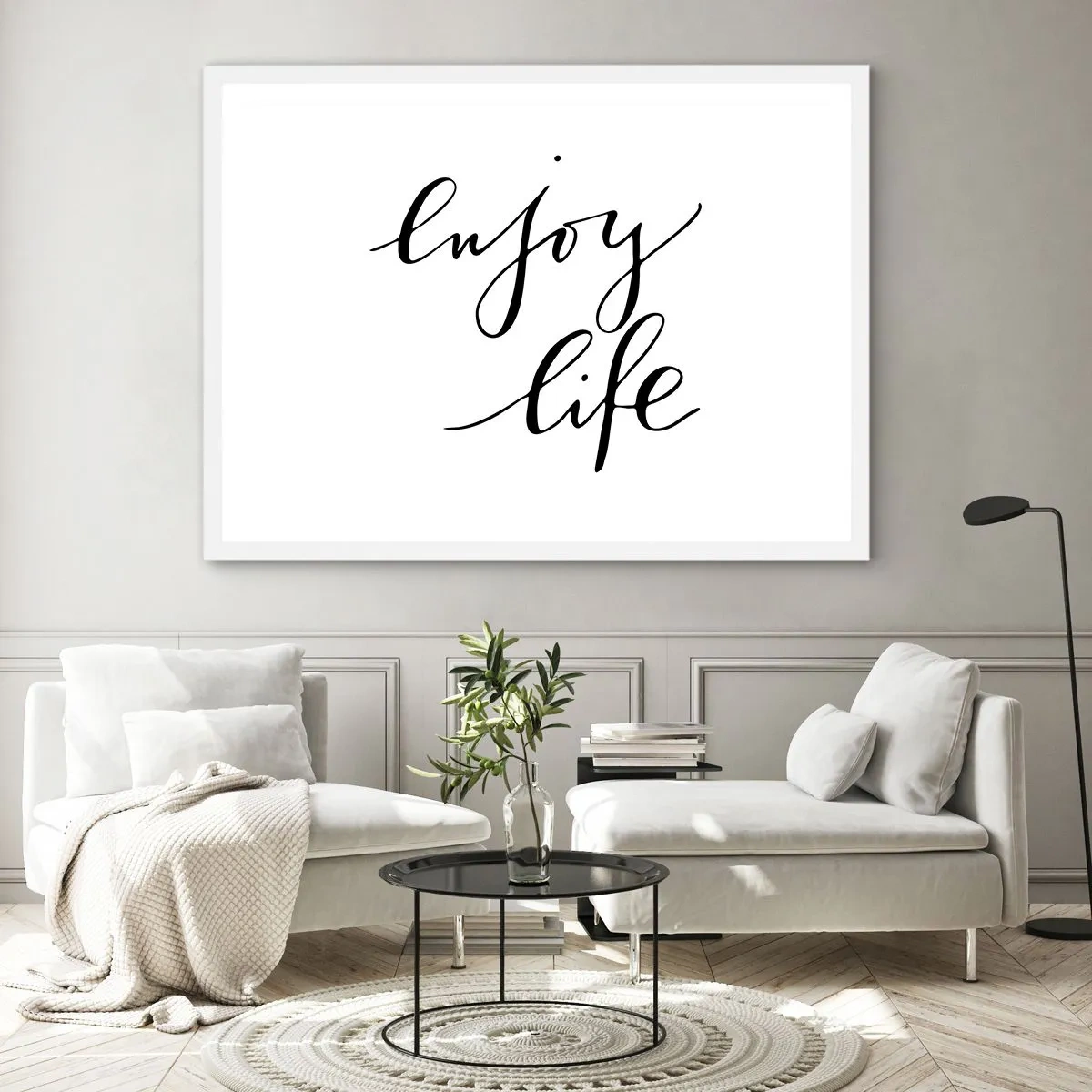 Plakat w białej ramie - Nic dodać… - 40x30 cm