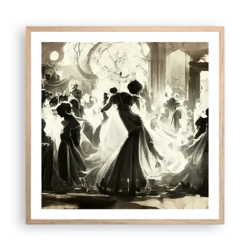 Plakat w ramie jasny dąb - Wielka maskarada - 60x60 cm