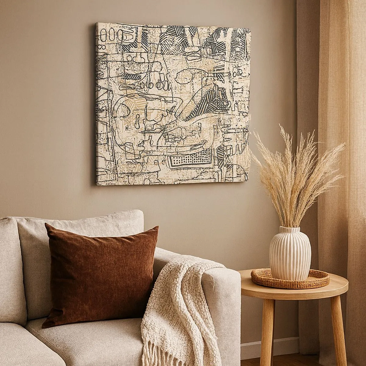 Obraz na płótnie - Czeka na rozszyfrowanie - 30x30 cm