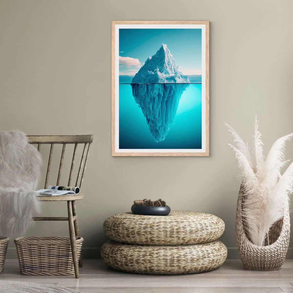 Plakat w ramie jasny dąb - Królowa lodu - 30x40 cm