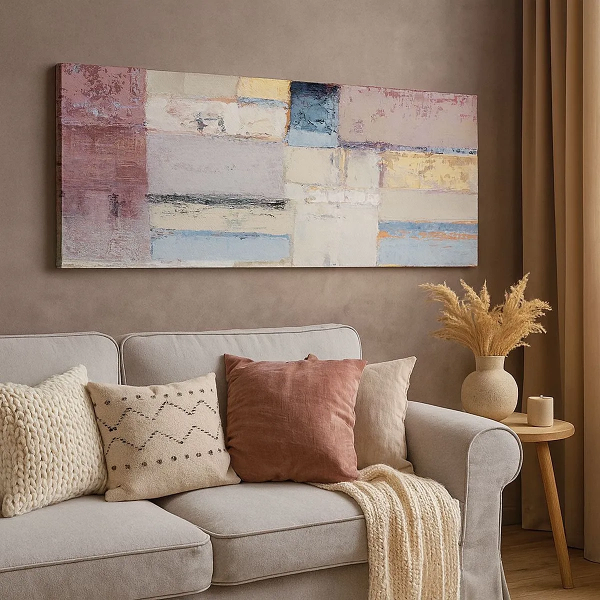 Obraz na płótnie - Spokój geometrii - 100x40 cm