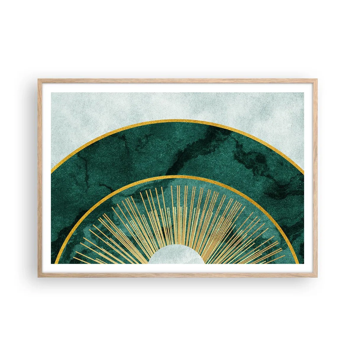 Plakat w ramie jasny dąb - Inny układ słoneczny - 100x70 cm