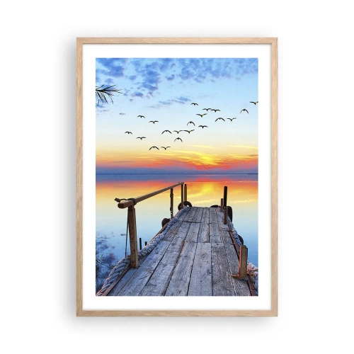 Plakat w ramie jasny dąb - Pora wracać… - 50x70 cm