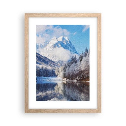 Plakat w ramie jasny dąb - Śnieżna straż - 30x40 cm