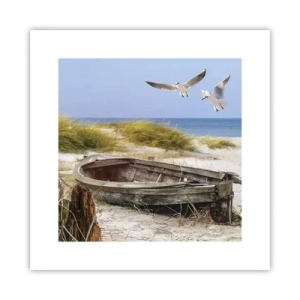 Plakat - Skąpane wiatrem - 30x30 cm