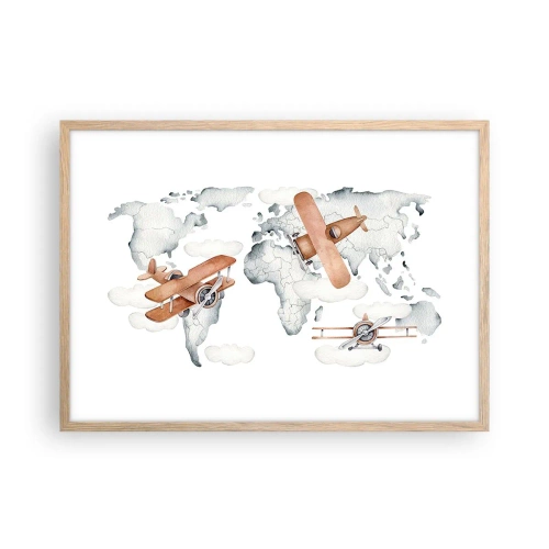 Plakat w ramie jasny dąb - W pionierskim duchu - 70x50 cm