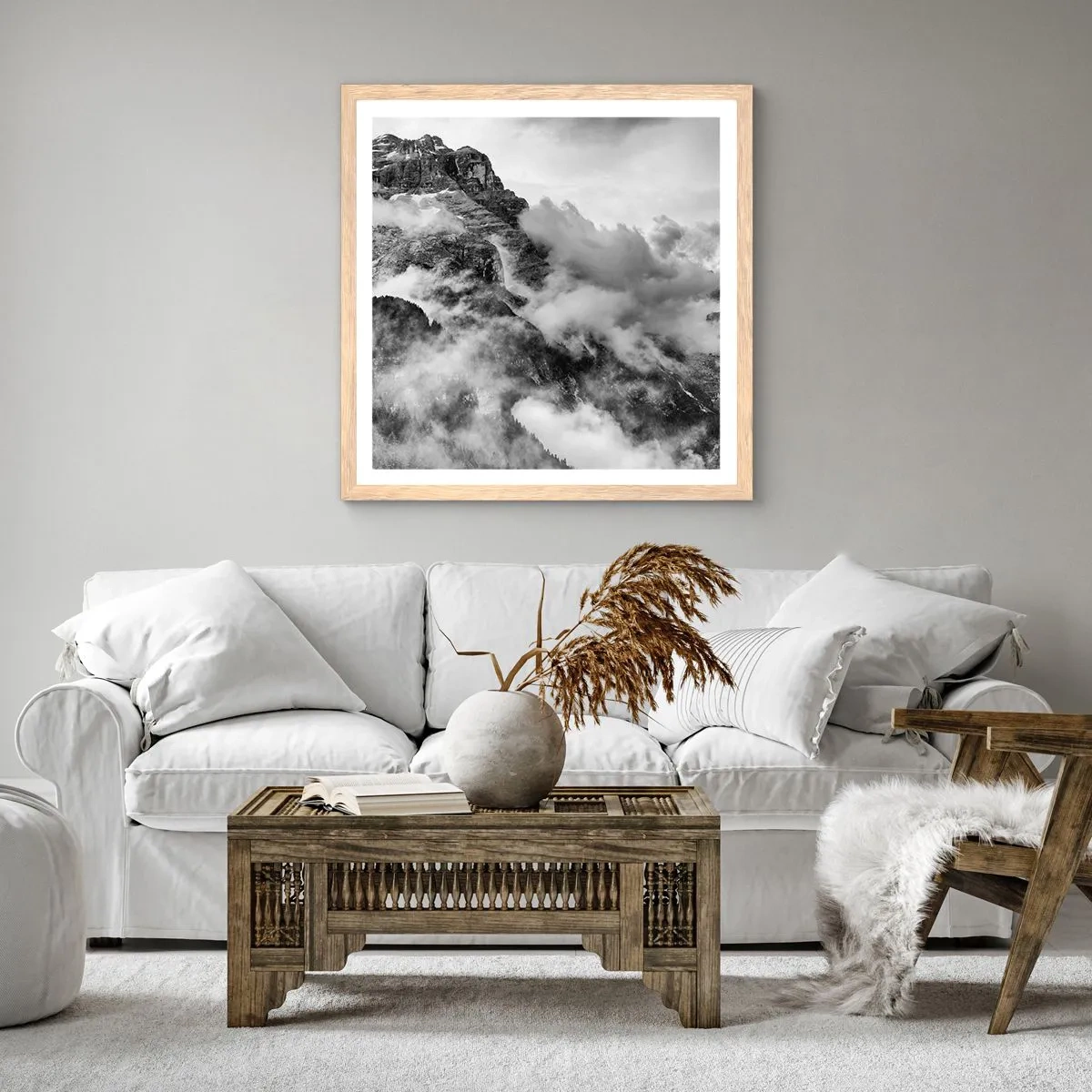 Plakat w ramie jasny dąb - Piękne i okrutne - 30x30 cm