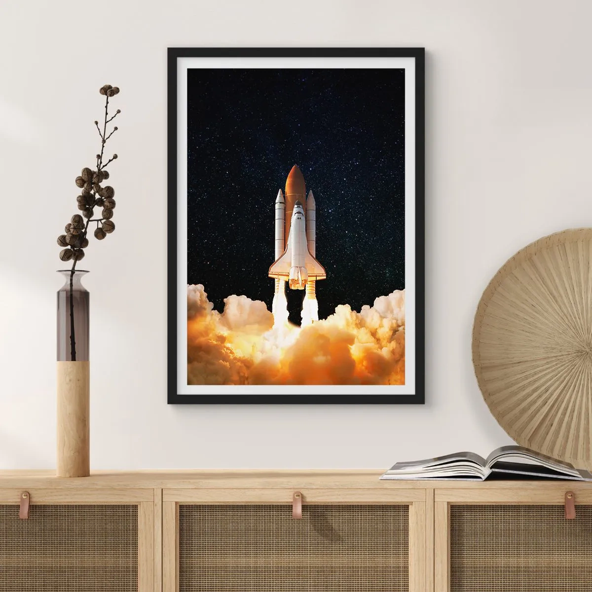 Plakat w czarnej ramie - Ad astra! - 61x91 cm