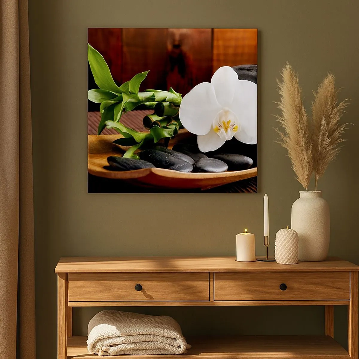 Obraz na płótnie - Poddaj się dotykowi natury - 30x30 cm