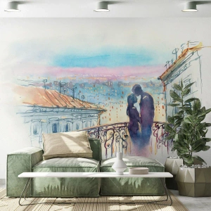 Fototapeta na wymiar Standard Eco - Paryscy kochankowie - Architektura, Miasto, Para Zakochanych