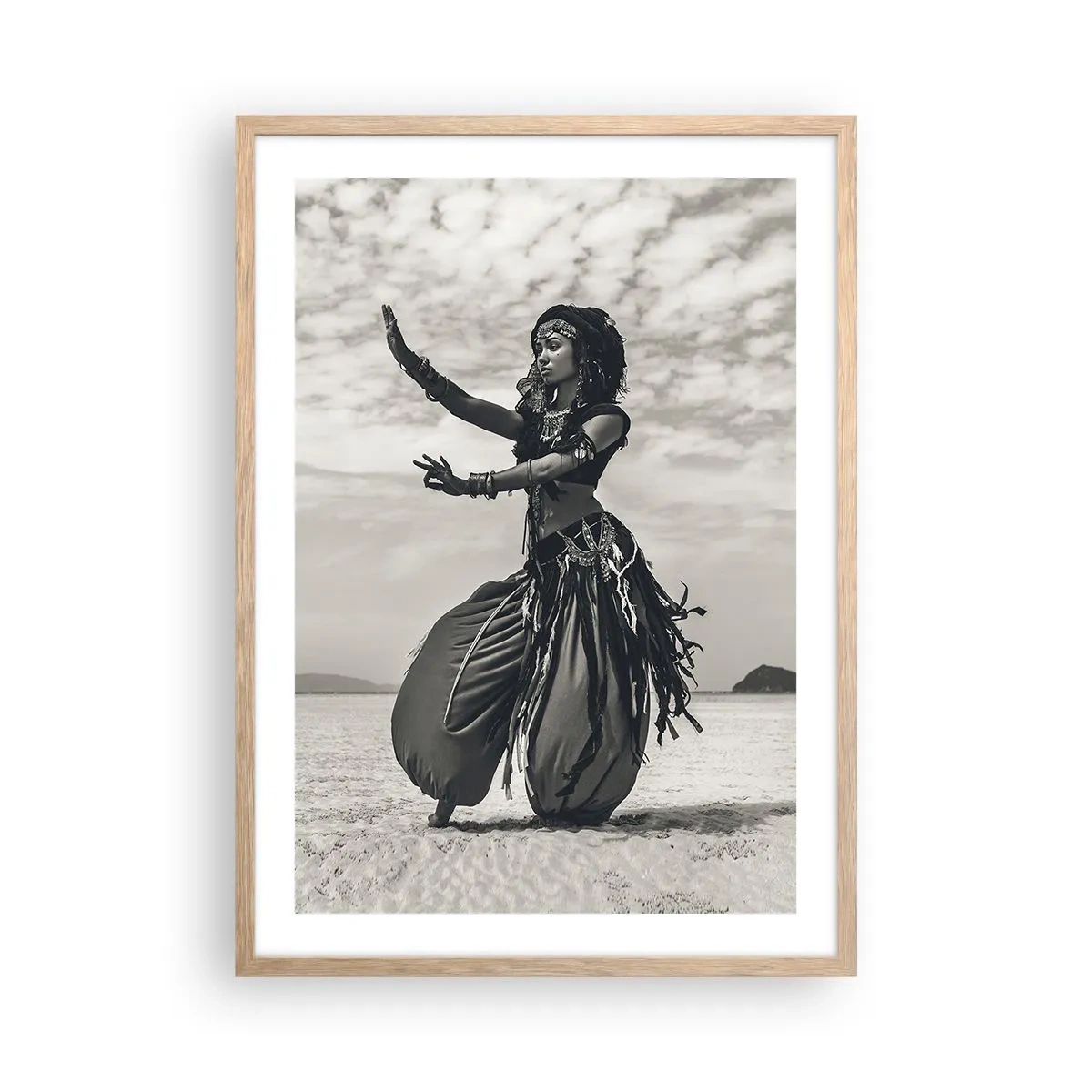 Plakat w ramie jasny dąb - Taniec południowych wysp - 50x70 cm