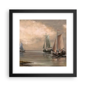 Plakat w czarnej ramie - Powrót żeglarzy - 30x30 cm